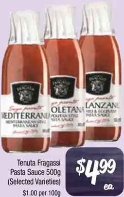 Farmer Jack's Tenuta Fragassi Pasta Sauce offer