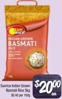Farmer Jack's Sunrice Indian Grown Basmati Rice offer