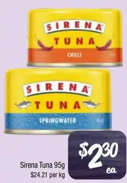 Farmer Jack's Sirena Tuna offer