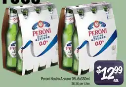 Farmer Jack's Peroni Nastro Azzurro 0% offer