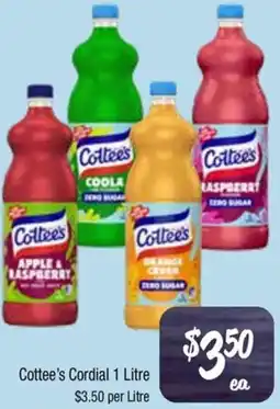 Farmer Jack's Cottee's Cordial offer