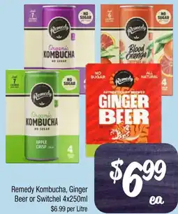 Farmer Jack's Remedy Kombucha, Ginger Beer or Switchel offer