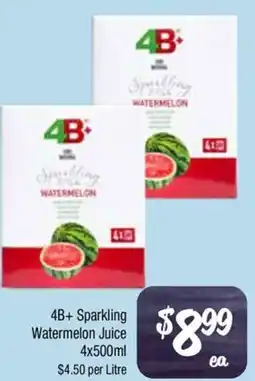 Farmer Jack's 4B+ Sparkling Watermelon Juice offer