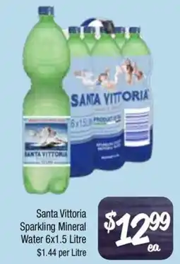 Farmer Jack's Santa Vittoria Sparkling Mineral Water offer