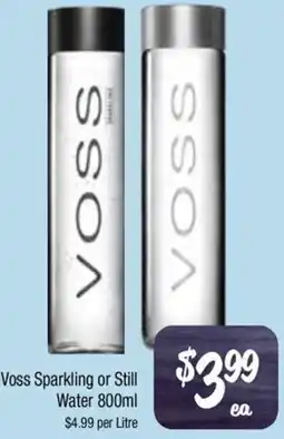 Farmer Jack's Voss Sparkling or Still Water offer