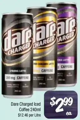 Farmer Jack's Dare Charged Iced Coffee offer