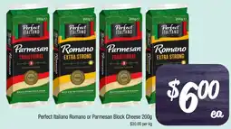 Farmer Jack's Perfect Italiano Romano or Parmesan Block Cheese offer