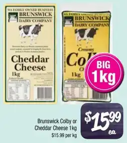 Farmer Jack's Brunswick Colby or Cheddar Cheese offer