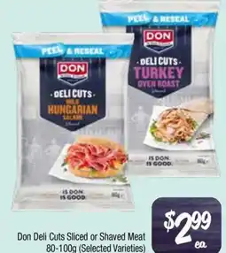 Farmer Jack's Don Deli Cuts Sliced or Shaved Meat offer
