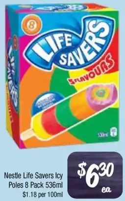 Farmer Jack's Nestle Life Savers Icy Poles offer