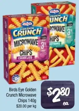 Farmer Jack's Birds Eye Golden Crunch Microwave Chips offer