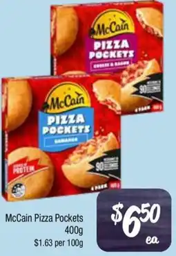 Farmer Jack's McCain Pizza Pockets offer