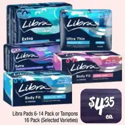Farmer Jack's Libra Pads or Tampons offer