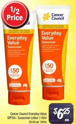 Farmer Jack's Cancer Council Everyday Value SPF50+ Sunscreen Lotion offer