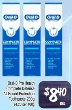Farmer Jack's Oral-B Pro Health Complete Defense All Round Protection Toothpaste offer