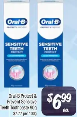 Farmer Jack's Oral-B Protect & Prevent Sensitive Teeth Toothpaste offer