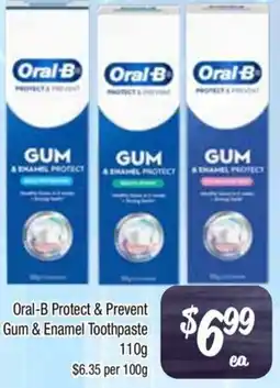 Farmer Jack's Oral-B Protect & Prevent Gum & Enamel Toothpaste offer