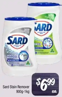 Farmer Jack's Sard Stain Remover offer