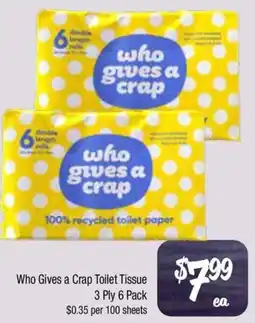 Farmer Jack's Who Gives a Crap Toilet Tissue offer