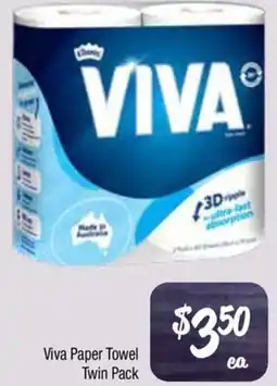 Farmer Jack's Viva Paper Towel Twin Pack offer