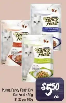Farmer Jack's Purina Fancy Feast Dry Cat Food offer