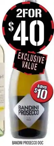 Farmer Jack's Bandini prosecco doc offer