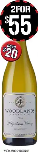 Farmer Jack's Woodlands chardonnay offer