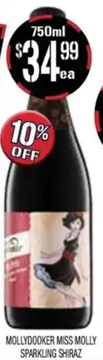 Farmer Jack's Mollydooker miss molly sparkling shiraz offer