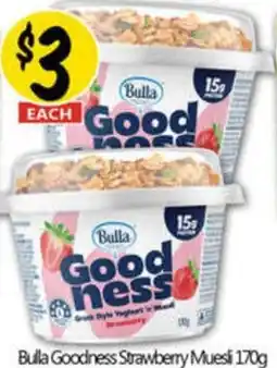 NQR Bulla Goodness Strawberry Muesli offer