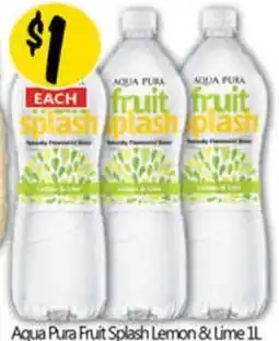NQR Aqua Pura Fruit Splash Lemon & Lime offer