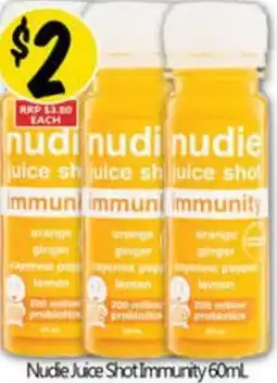 NQR Nudie Juice Shot Immunity offer