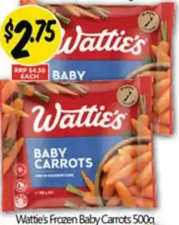 NQR Wattie's Frozen Baby Carrots offer