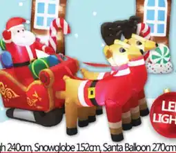 NQR Christmas Inflatable Santa Sleigh offer