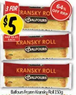 NQR Balfours Frozen Kransky Roll offer