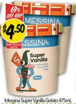 NQR Messina Super Vanilla Gelato offer