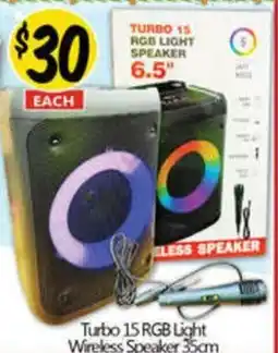 NQR Turbo 15 RGB Light Wireless Speaker offer