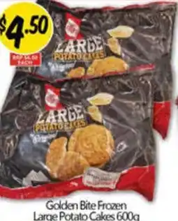 NQR Golden Bite Frozen Large Potato Cakes offer