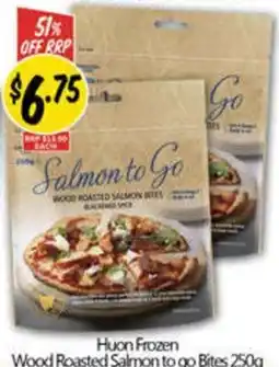 NQR Huon Frozen Wood Roasted Salmon to go Bites offer