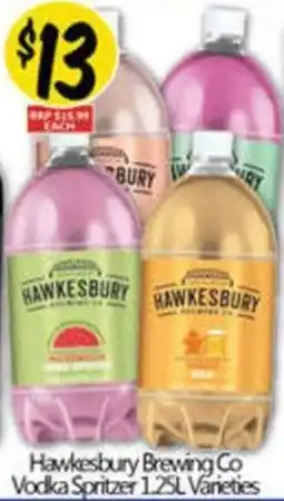 NQR Hawkesbury Brewing Co Vodka Spritzer offer