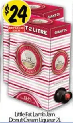 NQR Little Fat Lamb Jam Donut Cream Liqueur offer