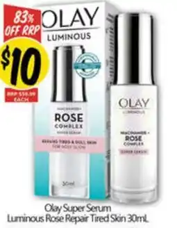 NQR Olay Super Serum Luminous Rose Repair Tired Skin offer
