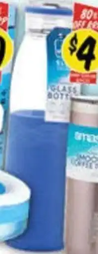 NQR Smash Glass Water Bottle offer