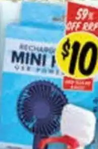 NQR Portable Fan w/ Stand offer