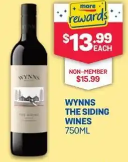 SipnSave Wynns the siding wines offer