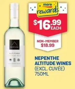SipnSave Nepenthe altitude wines offer