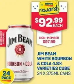 SipnSave Jim beam white bourbon & cola 4.8% offer