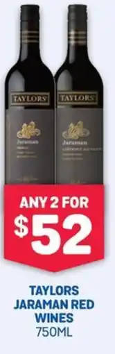 SipnSave Taylors jaraman red wines offer
