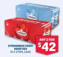 SipnSave Strongbow cider varieties offer