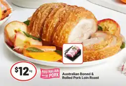 IGA Australian Boned & Rolled Pork Loin Roast offer