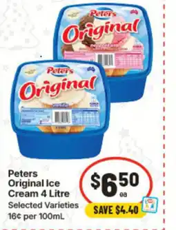 IGA Peters Original Ice Cream offer